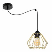Lampa wisząca sufitowa pająk Kali Gold Typ:1201kz czarna ze złotem (1) (1) ROMIR
