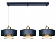 Lampa sufitowa loftowa 3 Maya 2253/2-GZ granatowa ze złotem, srebrem lub miedzią ROMIR