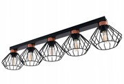 Lampa sufitowa Rega 5 kloszy drucianych loft 1305 ROMIR