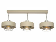 Beżowy plafon listwa 3xE27 Maya | Złoto/Srebro/Miedź | Polski design ROMIR