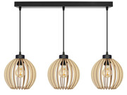 Lampa sufitowa Natural 8023/2 abażury z drewna ROMIR