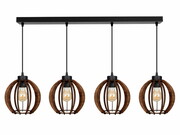 Lampa sufitowa żyrandol Rustica 8025-B abażury z drewna różne kolory ROMIR