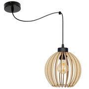Lampa sufitowa pająk Natural 8021 abażur drewniany ROMIR