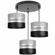 Stylowa lampa sufitowa Dada 3 abażury walce 1706 ROMIR