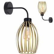 Lampa ścienna loftowa z 1 abażurem drucianym Cosmo 2237 ROMIR