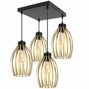 Lampa sufitowa loftowa z 4 abażurami Cosmo 2234 ROMIR