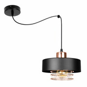 Lampa sufitowa pająk Maya 1 czarna z miedzią 2251-CM ROMIR