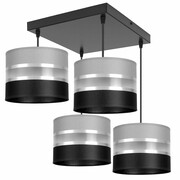 Stylowa lampa sufitowa Dada 4 abażury walce 1704 ROMIR