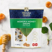 DUŻA PAKA Cukierki z Miodem Manuka MGO™ 400+, Propolisem i witaminą C, suplement diety 250g Manuka Health New Zealand Limited