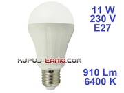 Żarówka LED Bańka (A65) 11W, 230V, gwint E27, barwa biała Aigostar