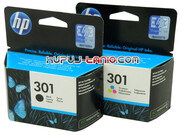 HP 301 Black + Color oryginalne tusze HP Deskjet 2540, HP Deskjet 1510, HP Deskjet 1000, HP Envy 5530, HP Officejet 4630, HP Deskjet 3050A HP