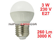 Żarówka LED Bańka (G45) 3W, 230V, gwint E27, barwa biała ciepła Aigostar