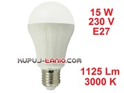 Żarówka LED Bańka (A65) 15W, 230V, gwint E27, barwa biała ciepła Aigostar