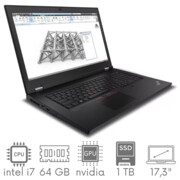 Stacja Graficzno-Robocza Lenovo ThinkPad P17 G1 i7-10850H 64GB 1TB SSD 17,3'' FHD 1920x1080 Quadro RTX 4000 8GB WiFi BT Kam Win10Pro GW12mc LENOVO