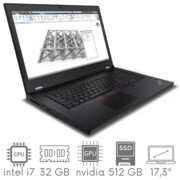 Stacja Graficzno-Robocza Lenovo ThinkPad P17 G1 i7-10850H 32GB 512SSD 17,3'' FHD 1920x1080 Quadro RTX 4000 8GB WiFi BT Kam Win10Pro GW12mc LENOVO