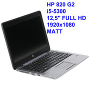 Aluminiowy ultrabook HP Elitebook 820 G2 i5-5300u 8GB 256SSD 12,5 FHD 1920x1080 matt Kam WiFi BT win10p gw12mc HP