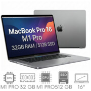 Apple MacBook Pro 16 A2485 M1 PRO 32GB 512 SSD 16,2