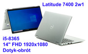 Aluminiowy 2w1 Dell Latitude 7400 i5-8365 16GB 512SSD 14,1 FHD 1920x1080 dotyk WiFi BT Kam win10/11pro Gw12mc DELL