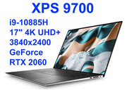 Dell XPS 9700 i9-10885H 16GB 1TB SSD 17 4K UHD+ 3840x2400 Dotyk NVIDIA RTX 2060 MAXQ 6GB WiFi BT Kam win10 PL Gw12mc DELL