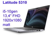 Dell Latitude 5310 i5-10310u 8GB 256SSD 13,3 FHD 1920x1080 matt WiFi BT Kam win10/11pro GW12mc DELL