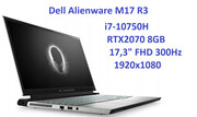 DELL Alienware M17 R3 i7-10750H 16GB 1TB SSD 17,3#8221; 1920x1080 300Hz GeForce RTX2070 Super 8GB WiFi BT Kam Win10 gw12mc DELL