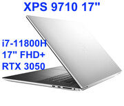 Ultrabook aluminiowy Dell XPS 9710 i7-11800H 32GB 1TB SSD 17'' FHD+ 1920x1200 matt GeForce RTX3050 WiFi BT Kam win11 PL Gw12mc DELL