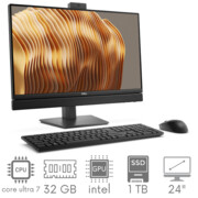 2w1 Komputer PC Dell Pro 24 All-in-One QC24250 Ultra 7 265 32GB 1TB SSD 24