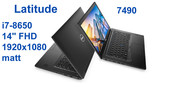 Dell Latitude 7490 i7-8650 8GB 512SSD 14,1 FHD 1920x1080 matt WiFi BT Kam win10pro GW12mc DELL