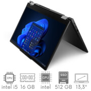 2w1 LENOVO ThinkPad X13 Yoga G4 i5-1345U 16GB 512SSD 13,3'' WUXGA FHD+ 1920x1200 X360 Modem WWAN 5G WiFi BT Kam Win11pro GW12mc LENOVO