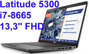 Dell Latitude 5300 i7-8665 16GB 1TB SSD 13,3 FHD 1920x1080 matt LTE WiFi BT Kam win10pro GW12mc N016L530013EMEA DELL