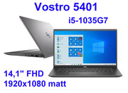 Dell Vostro 5401 i5-1035G7 8GB 1TB SSD 14 FHD 1920x1080 Kam WiFi BT Win10pro gw12mc DELL