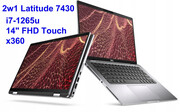 Aluminiowy 2w1 Dell Latitude 7430 i7-1265U 32GB 256SSD 14'' FHD 1920x1080 X360 dotyk WiFi BT Kam Win11pro Gw12Mc DELL