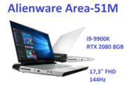 DELL Alienware Area-51m i9-9900K 32GB 512 SSD 17,3