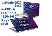 2w1 Dell Latitude 9520 i7-1185G7 16GB 512 SSD 15'' FHD 1920x1080 dotyk KAM WiFi BT win11pro GW12mc DELL