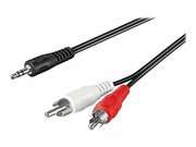 TECHLY 907545 Techly Kabel audio stereo Jack 3.5mm na 2x RCA M/M 3m TECHLY