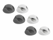 DELOCK Cable Holder with 2 feed-throughs Set 6 pieces DELOCK