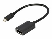GEMBIRD Adapter USB-C do DisplayPort czarny 4K 15 cm GEMBIRD