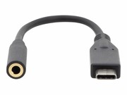 DIGITUS Kabel adapter USB 3.1 audio Typ USB C/Mini Jack 3.5mm M/F czarny 0.2m ASSMANN ELECTRONIC