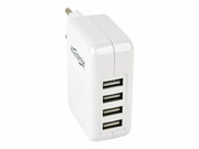 ENERGENIE EG-U4AC-02 Energenie zasilacz/ładowarka/adapter napięcia 230V ->4X USB 3.1A, biała ENERGENIE (BY GEMBIRD)