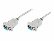 DIGITUS AK-610100-018-E ASSMANN Kabel połączeniowy RS232 null-modem Typ DSUB9/DSUB9 Ż/Ż beżowy 1,8m DIGITUS