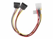 LANBERG CA-HDSA-11CU-0030 Lanberg kabel zasilający MOLEX(M)->SATA(F) x2 30cm LANBERG