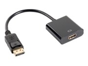 LANBERG AD-0009-BK Lanberg adapter Displayport(M)->HDMI(F) 10cm LANBERG
