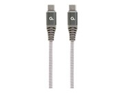GEMBIRD CC-USB2B-CMCM60-1.5M Kabel premium do ładowania i transmisji danych 60W Typ-C Power Delivery PD 1.5 m GEMBIRD