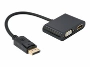 GEMBIRD Adapter Display port męski do HDMI + VGA żeński GEMBIRD