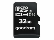 GOODRAM Karta Pamięci Micro SDHC 32GB Class 10 UHS-I + Adapter GOODRAM