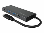 ICY BOX USB 3.1 Gen 2 Type-C Hub to 2x Type-C and 2x Type-A interfaces Anthr./black ICY BOX