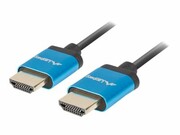 LANBERG HDMI M/M v2.0 cable 1m black 4K slim LANBERG