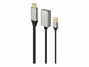 GEMBIRD Aktywny adapter 4K HDMI na DisplayPort czarny GEMBIRD