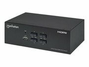 MANHATTAN Przełącznik KVM HDMI/USB 4x1 Dual-Monitor Video 4K 30Hz MANHATTAN