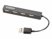EDNET HUB/Koncentrator 4-portowy USB 2.0 HighSpeed czarny ASSMANN ELECTRONIC